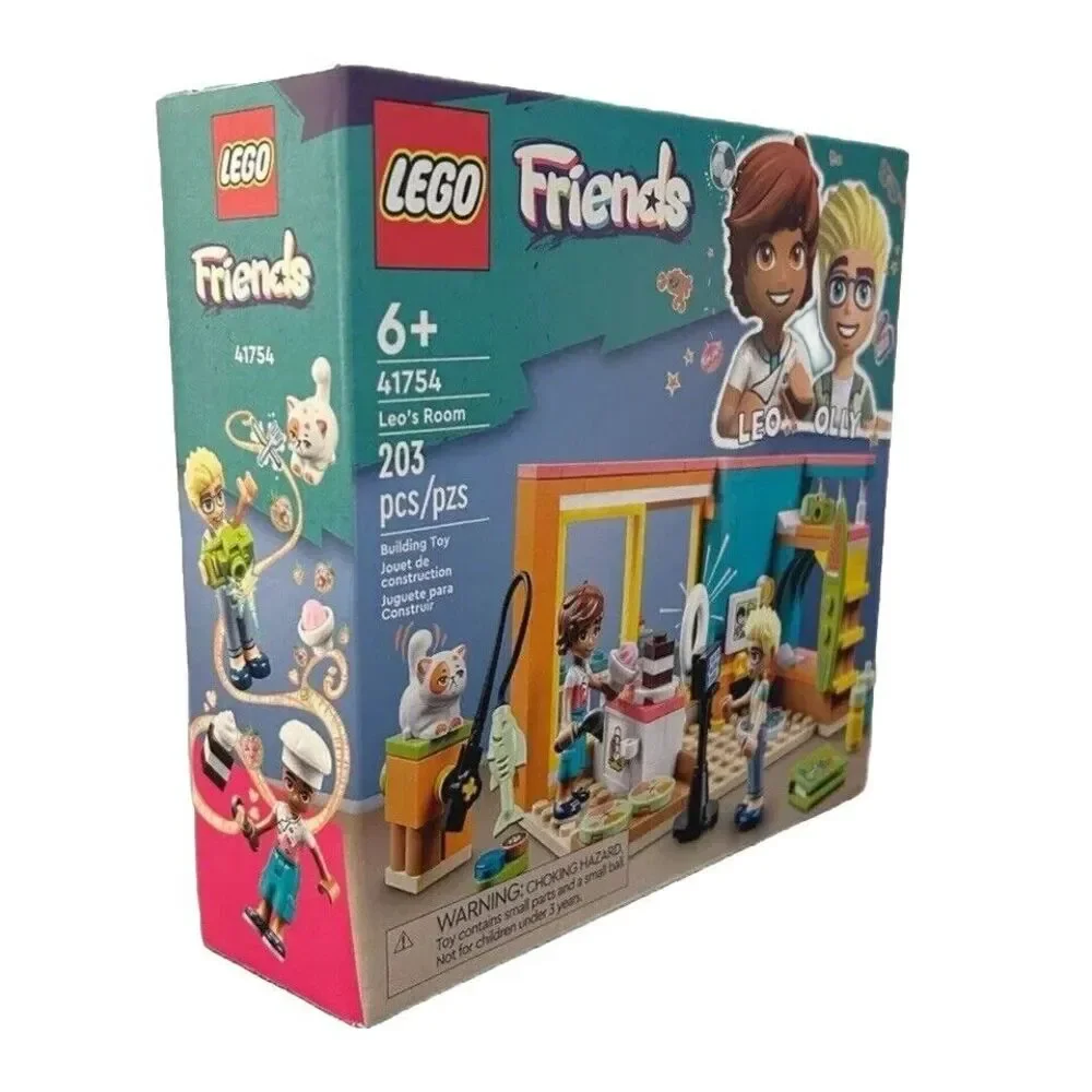 Lego Friends Leo's Room (41754) 203 Pieces 6+ Building Toys‎ Set Leo & Olly NIB